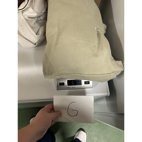 Fear Of God Essentials Beige Tan Oversized Boxy Fit Hoodie Sweatshirt Mens Large - Picture 8 of 10